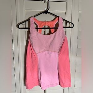 Lululemon Athletica Pink and Coral Tank Top